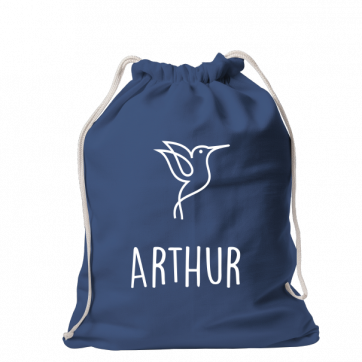 Petit sac à dos en COTON BIOLOGIQUE avec cordelettes